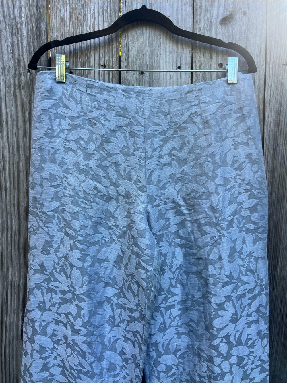 SIGRID OLSEN light-blue floral linen silk-blend dressy Pants Women’s 8 - Picture 2 of 7